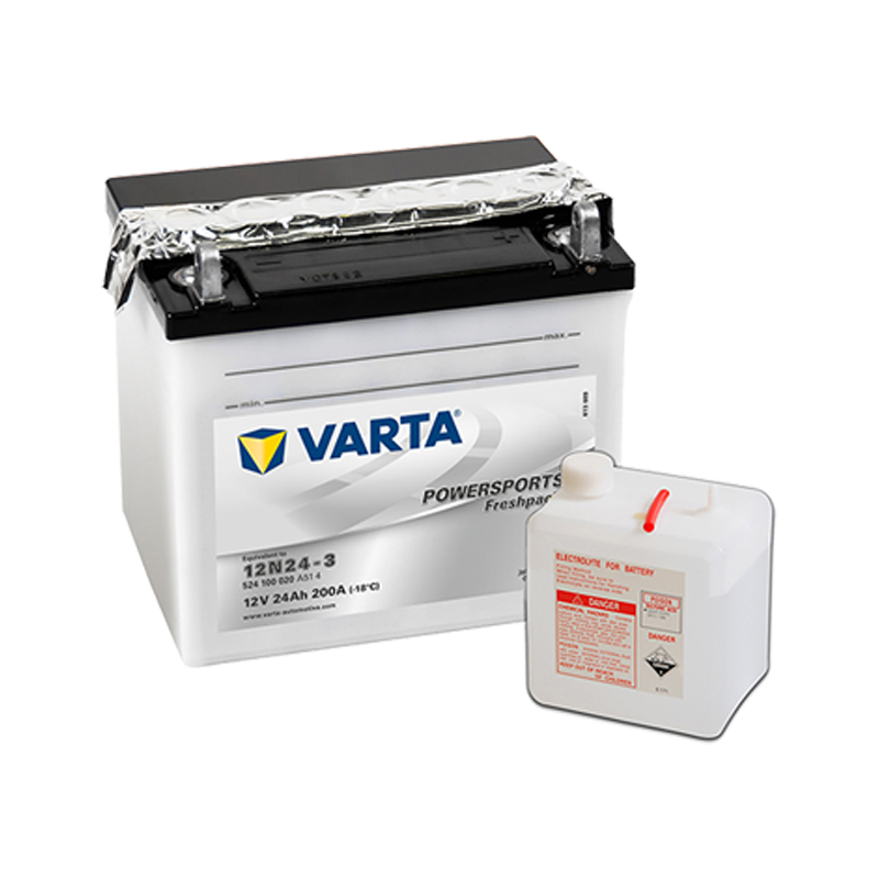 VARTA MOTO - 12V 24Ah 200 AEN 186x125x178 