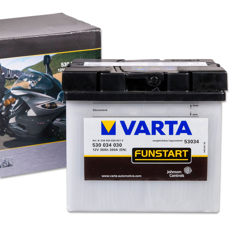 VARTA MOTO-12V 30Ah 300 AEN 186x130x171 
