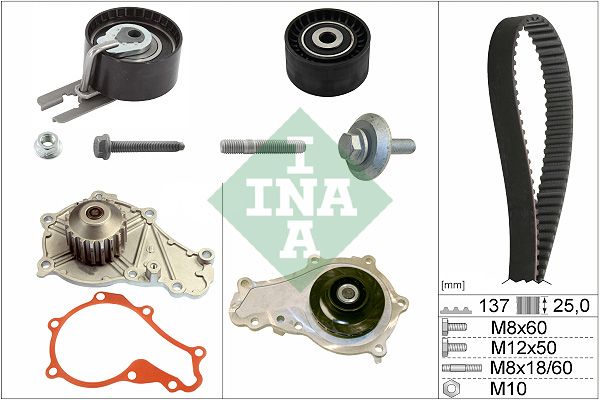 Bomba de água + kit de correia dentada